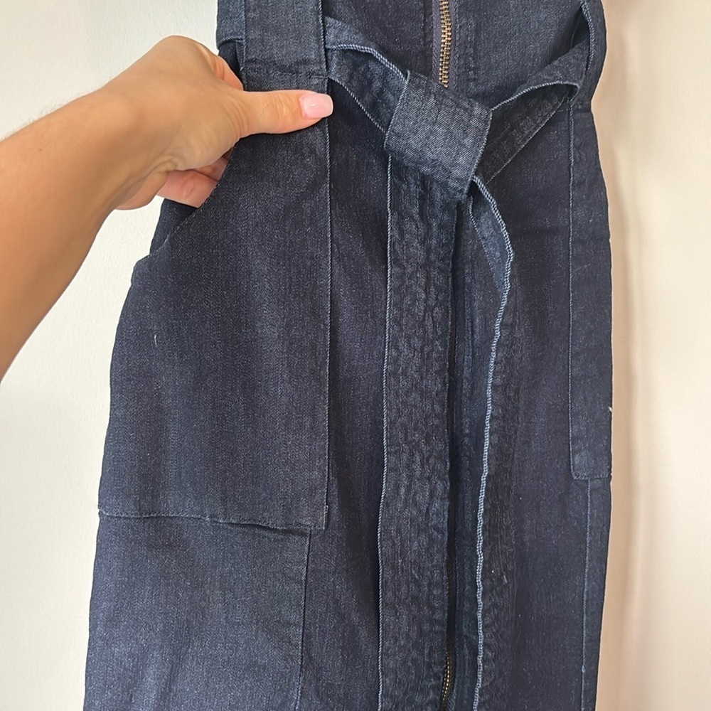 Le Chateau Dark Denim Short Sleeve Dress - Picture 7 of 12